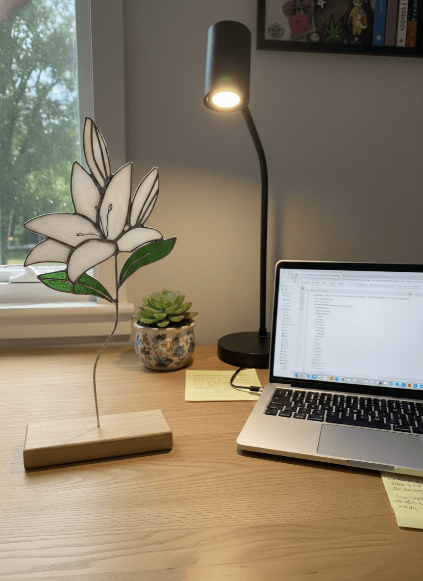 Лилия на подставке preview 1